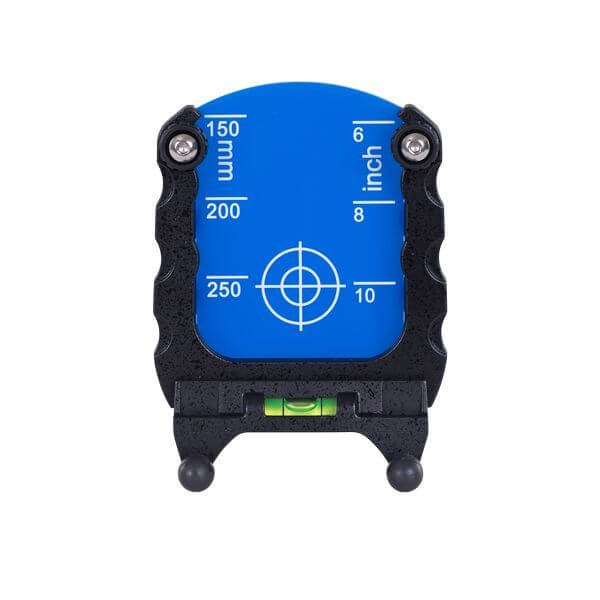 Zieltafel-Universal1 Universal-Zieltafel – blau, höhenverstellbar für grüne Kanalbaulaser