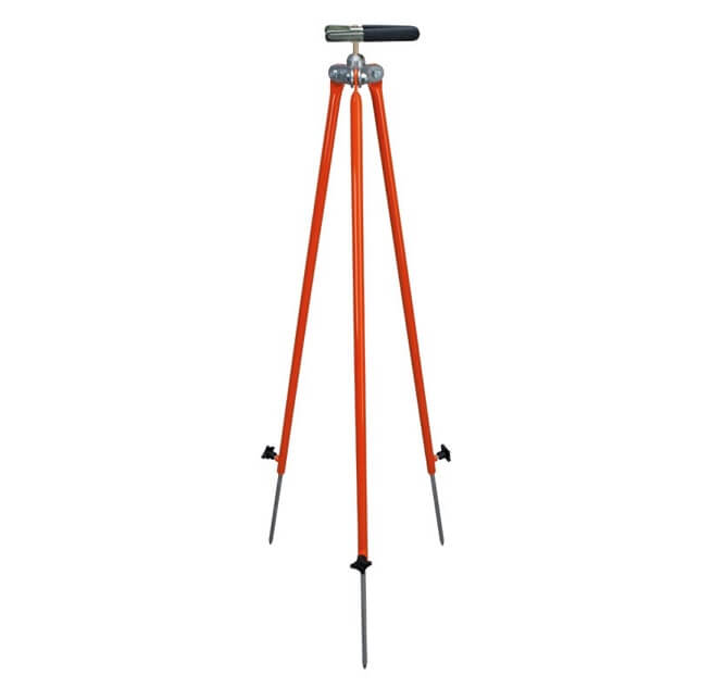 Fluchtstabstativ-Goecke-22-BT-10 Teleskop-Fluchstabstativ, Beinlänge: 0,90m-1,60m