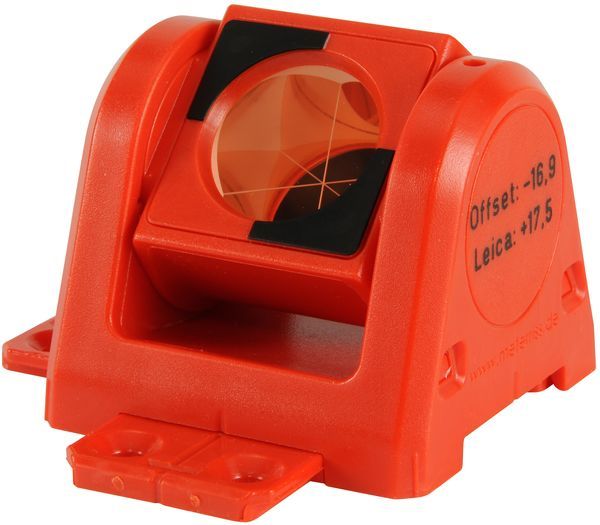 46-RSMP380R-1 Miniprisma, Ø 25,4mm, 180° drehbar, rot, KA 30mm
