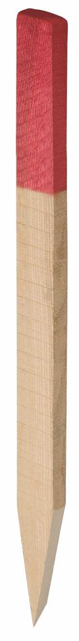 100003 Hartholz-Vermessungspflöcke, Kopf rot, 40 x 20 x 700 mm