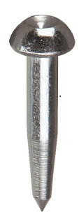 Vermarkungsbolzen mit halbrundem Kopf und Zentrierung, L 55 mm