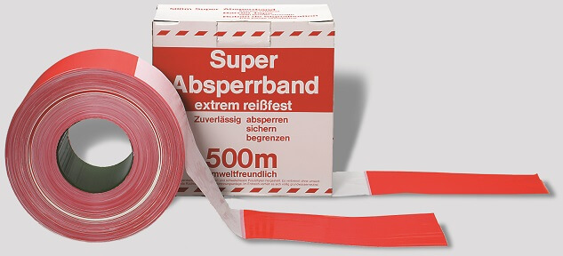 26_I-1 Absperrband aus PVC, 80 mm breit