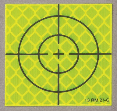Reflex-Zielmarke, schwarz/gelb, Standard-Zielbild, sk, 40 x 40 mm