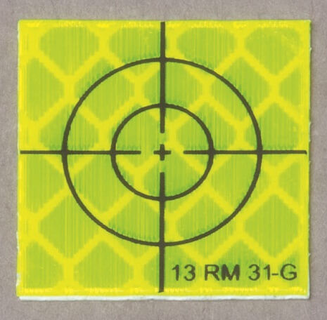 Reflex-Zielmarke, schwarz/gelb, Standard-Zielbild, sk, 20 x 20 mm